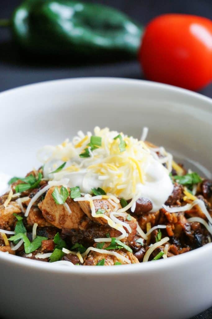 Our Low Carb keto Chili uses chicken and bacon to create a flavorful, hearty go to dinner for any night of the week!