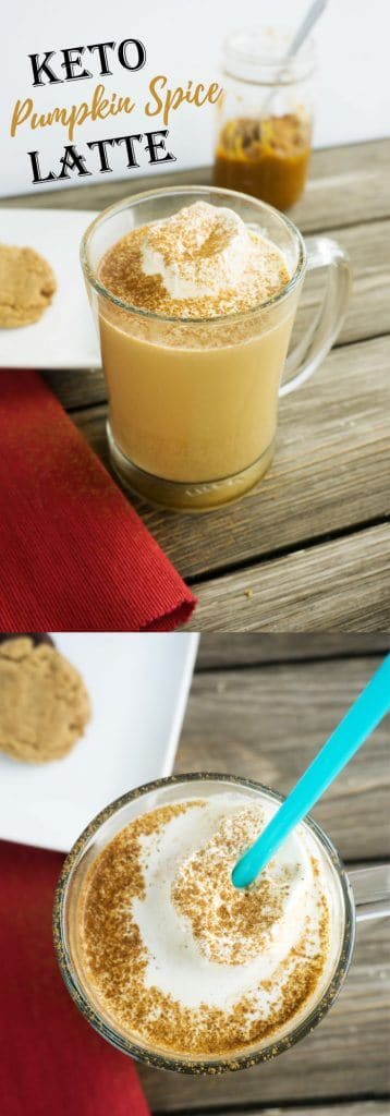 pumpkin-spice-latte-recipe-pinterest No matter the season this Pumpkin Spice Latte Recipe is the perfect low carb, sugar free drink to get your day started right!
