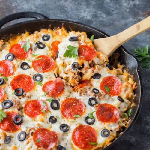 Low Carb Keto Pizza Casserole - KetoConnect