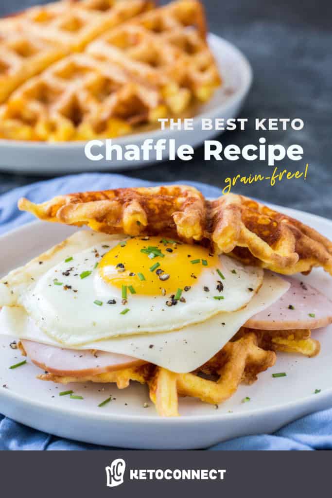 Crispy Keto Chaffles made with just two ingredients