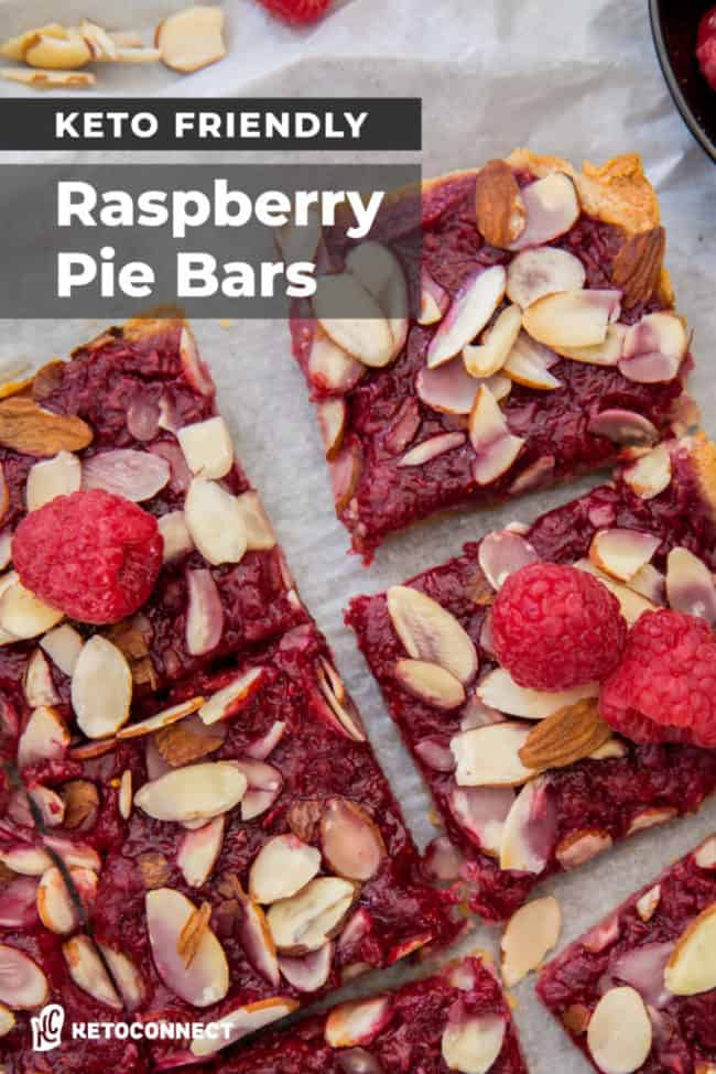 Low Carb Raspberry Pie Bars - KetoConnect