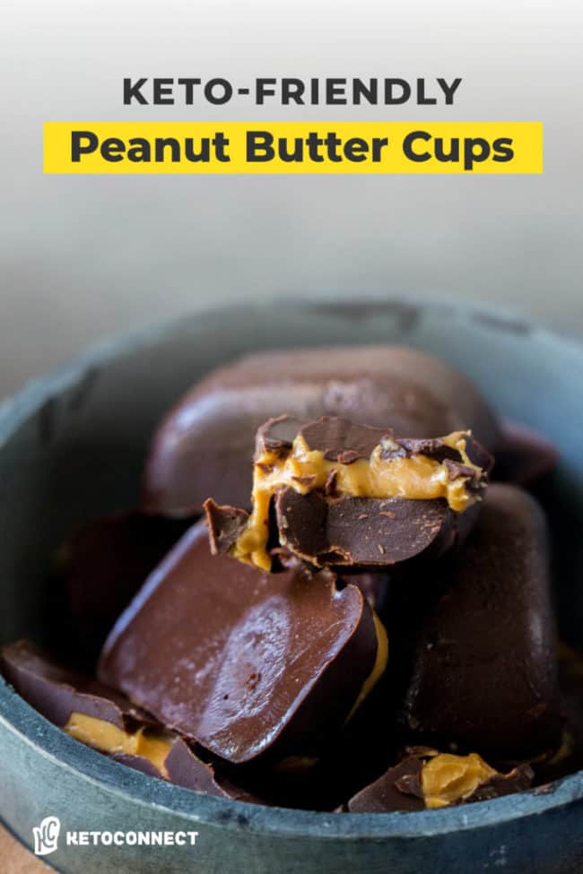 TWO Ingredient Keto Peanut Butter Cups - KetoConnect