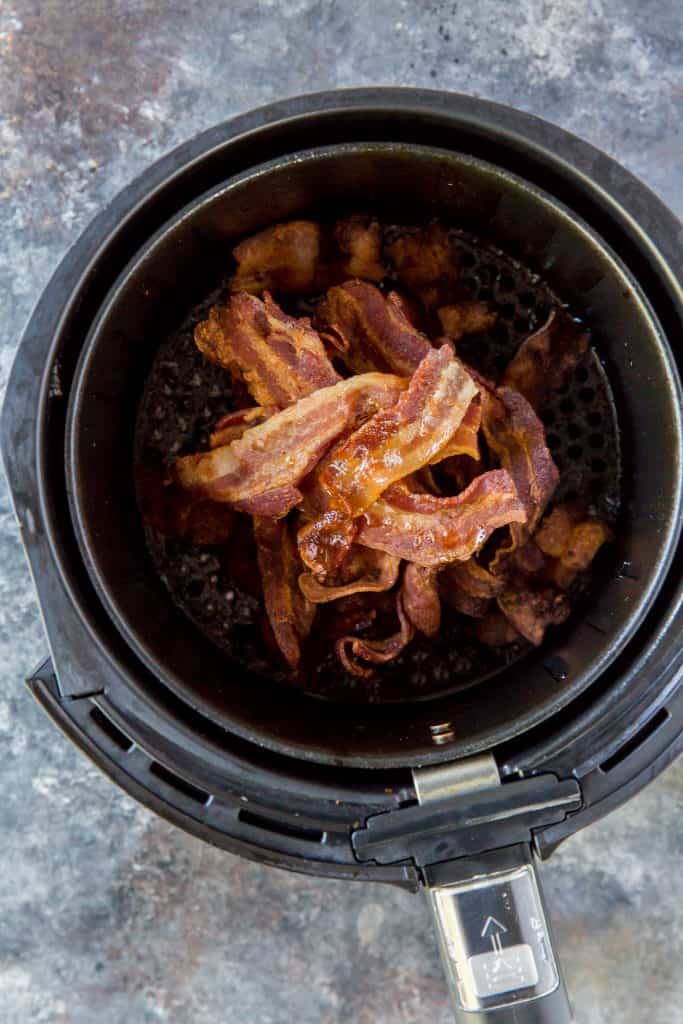 Air fryer bacon - Cook perfect bacon in the air fryer!- Ketofocus