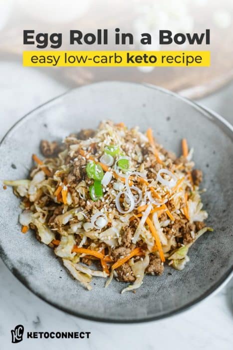 Keto Egg Roll In A Bowl (10 Minute Dinner) - KetoConnect