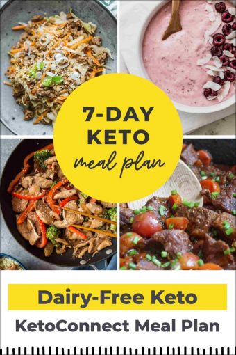 Dairy Free 7 Day Keto Meal Plan + Shopping List - KetoConnect
