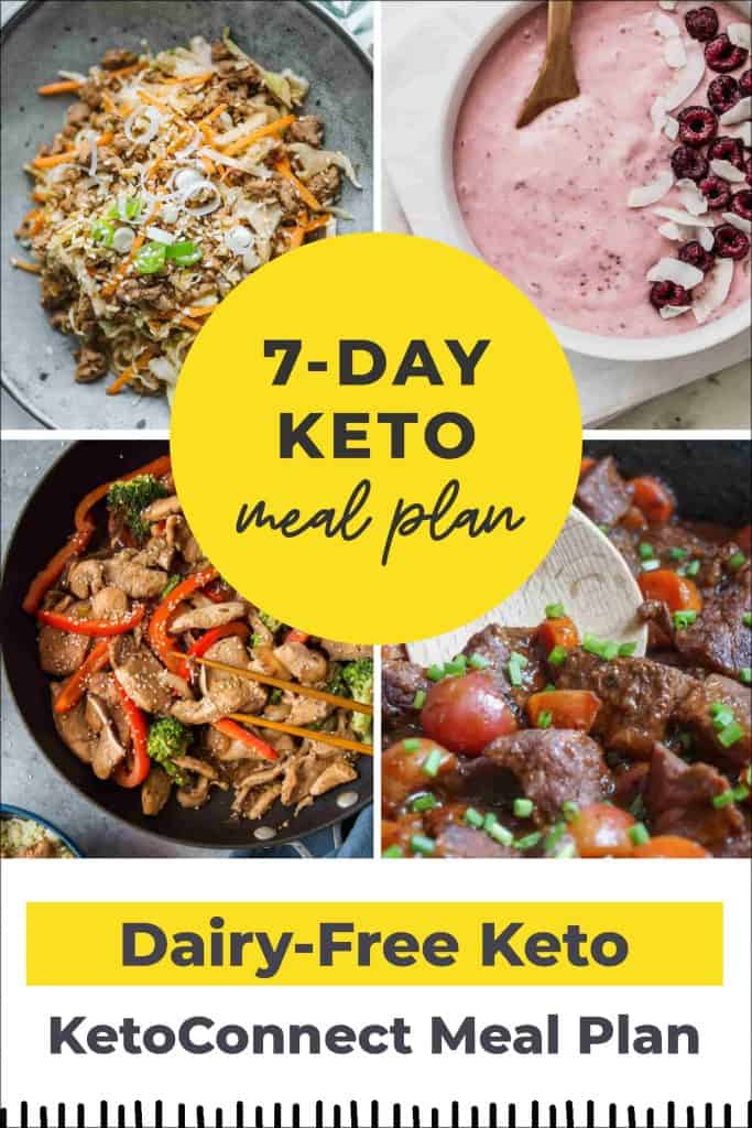 Dairy Free 7 Day Keto Meal Plan + Shopping List - KetoConnect