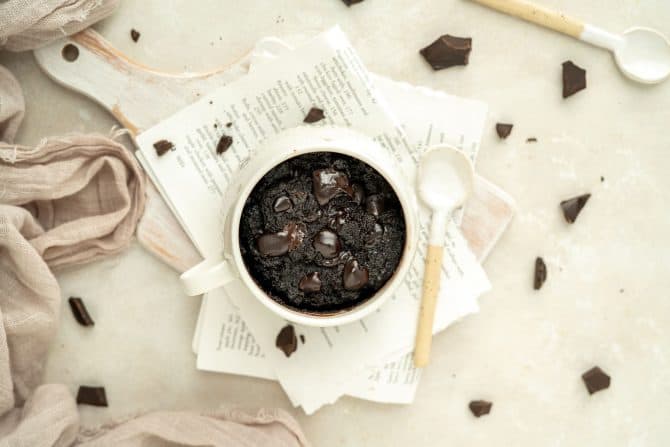 1 Minute Keto Mug Brownie - KetoConnect