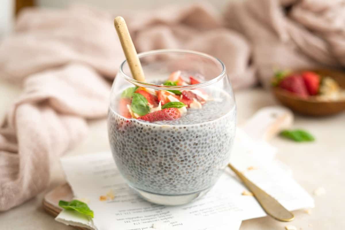 Easy Overnight KETO Chia Pudding - KetoConnect