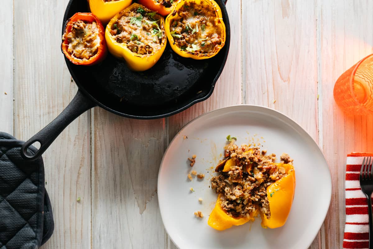 Easy Keto Stuffed Peppers Recipe Italian Style KetoConnect