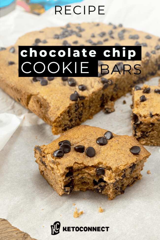 Keto Chocolate Chip Cookie Bars [Best Recipe] - KetoConnect